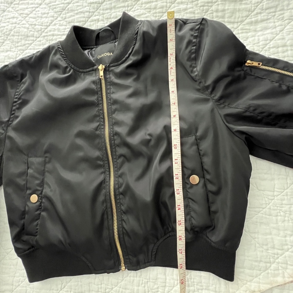 Stylish Bomber Jacket with Gold Finishes - Picture 11 of 12